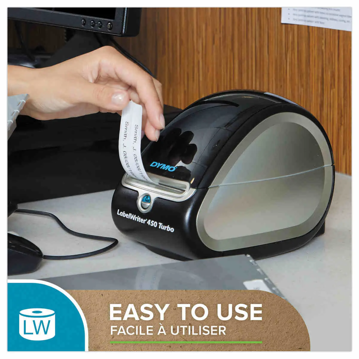 Rouleau de 1 000 étiquettes blanches DYMO LabelWriter multi-usages - 13 x 25 mm photo du produit