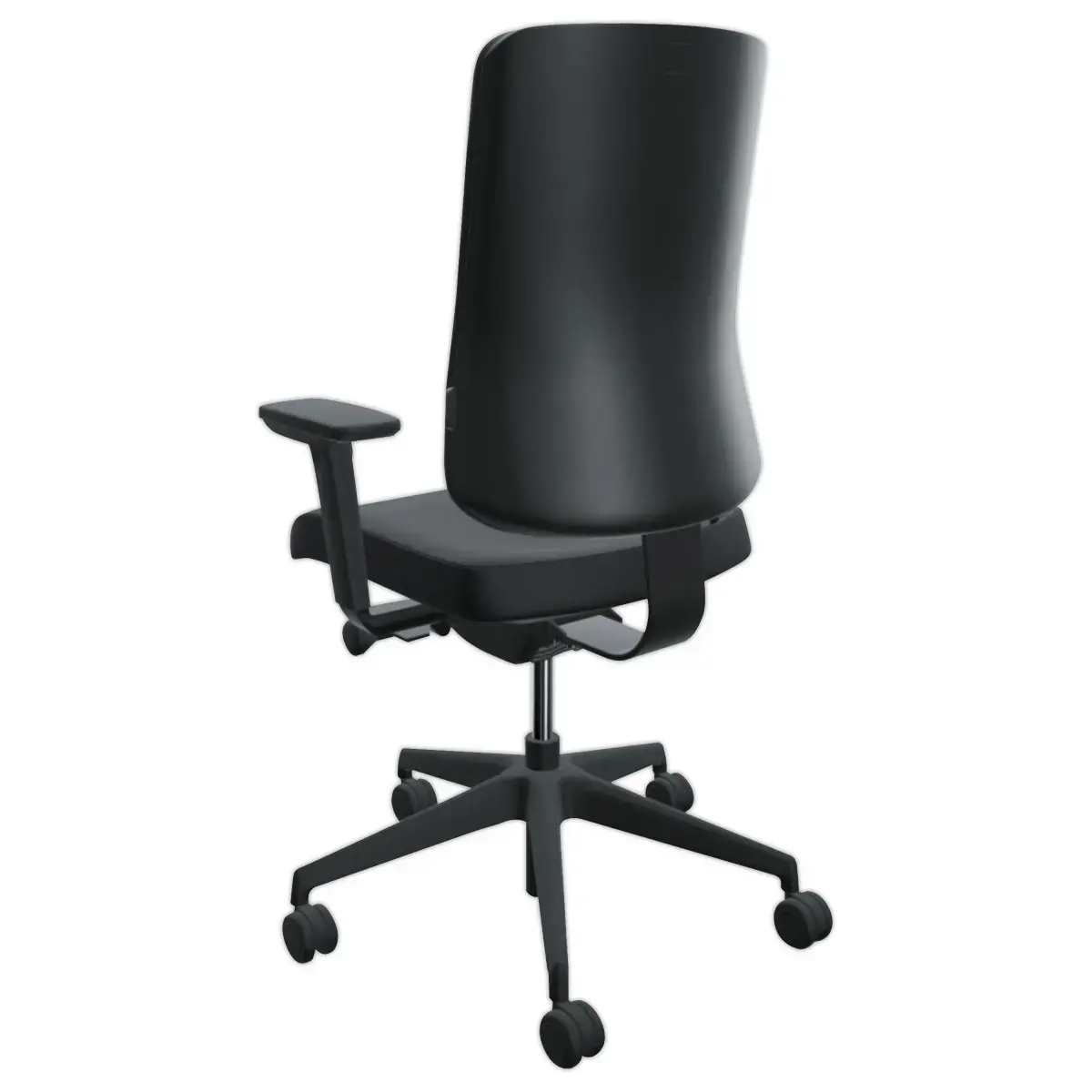 Si&egrave;ge synchrone ATILA ERGO tissu noir accotoirs 4D photo du produit