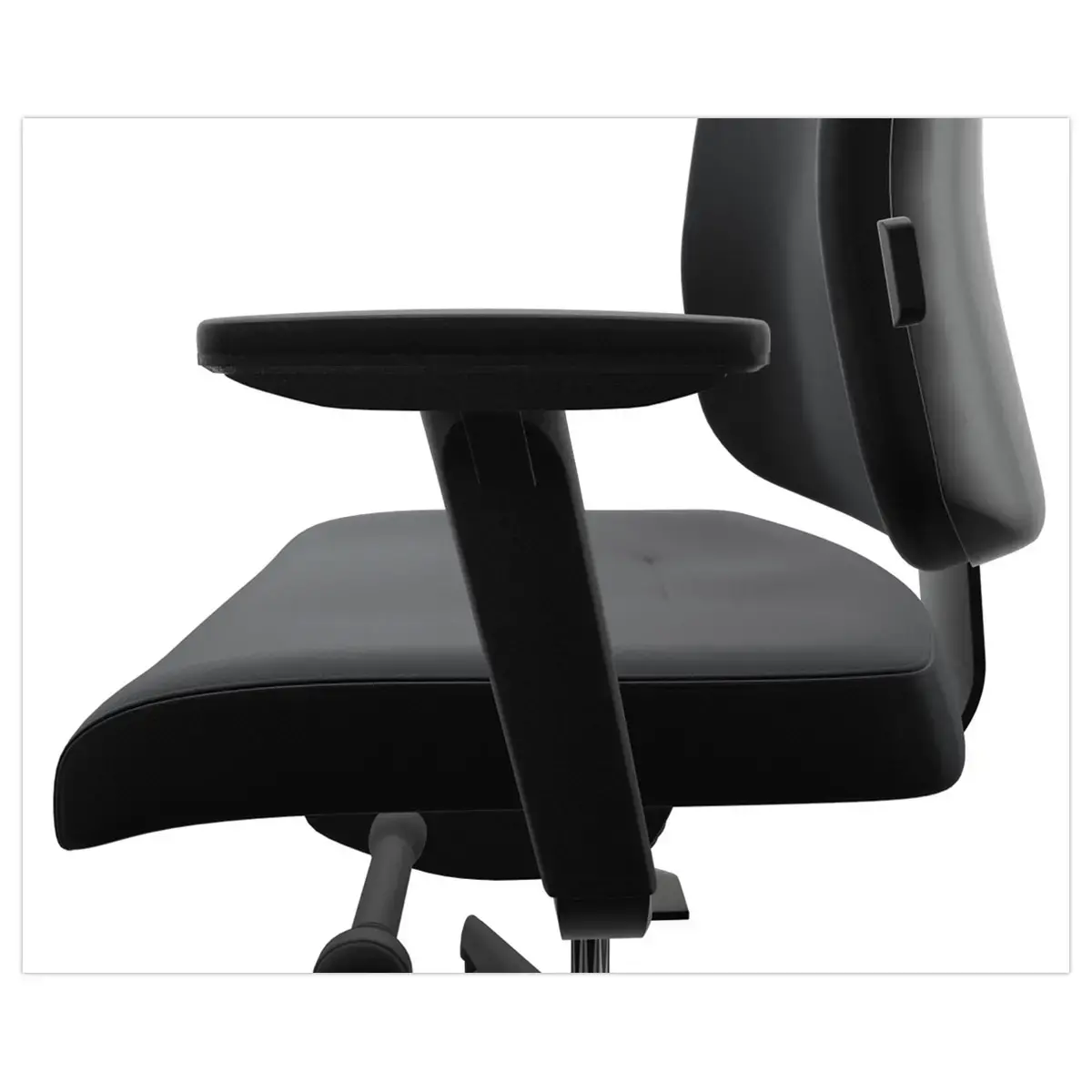 Si&egrave;ge synchrone ATILA ERGO tissu noir accotoirs 4D photo du produit