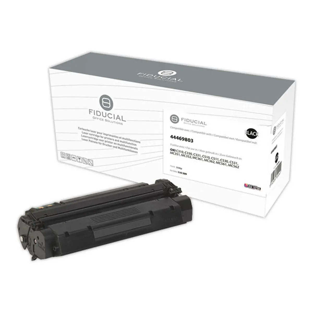 Toner FIDUCIAL équiv. OKI 44469803 noire photo du produit