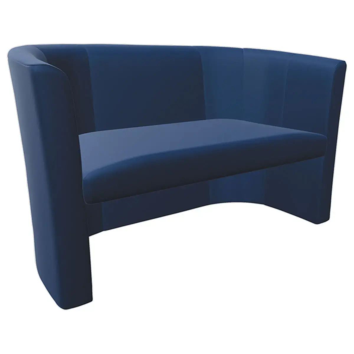 Canap&eacute; club - 2 places - Simili cuir - Bleu photo du produit