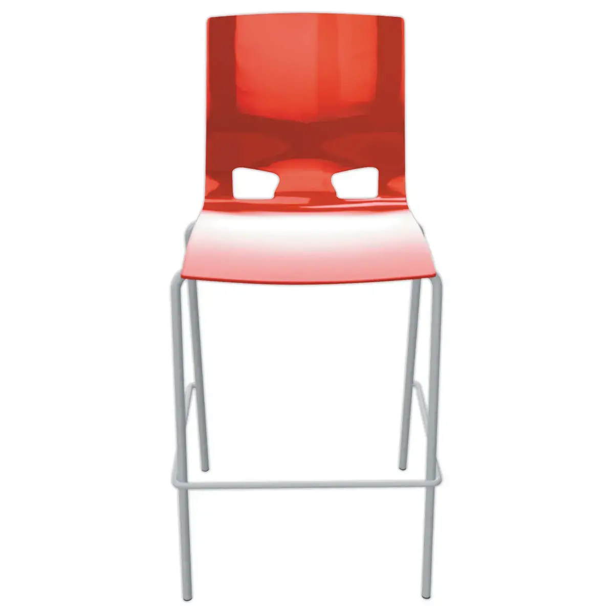 Tabouret haut Fondo hocker - Polypropylène - Rouge photo du produit