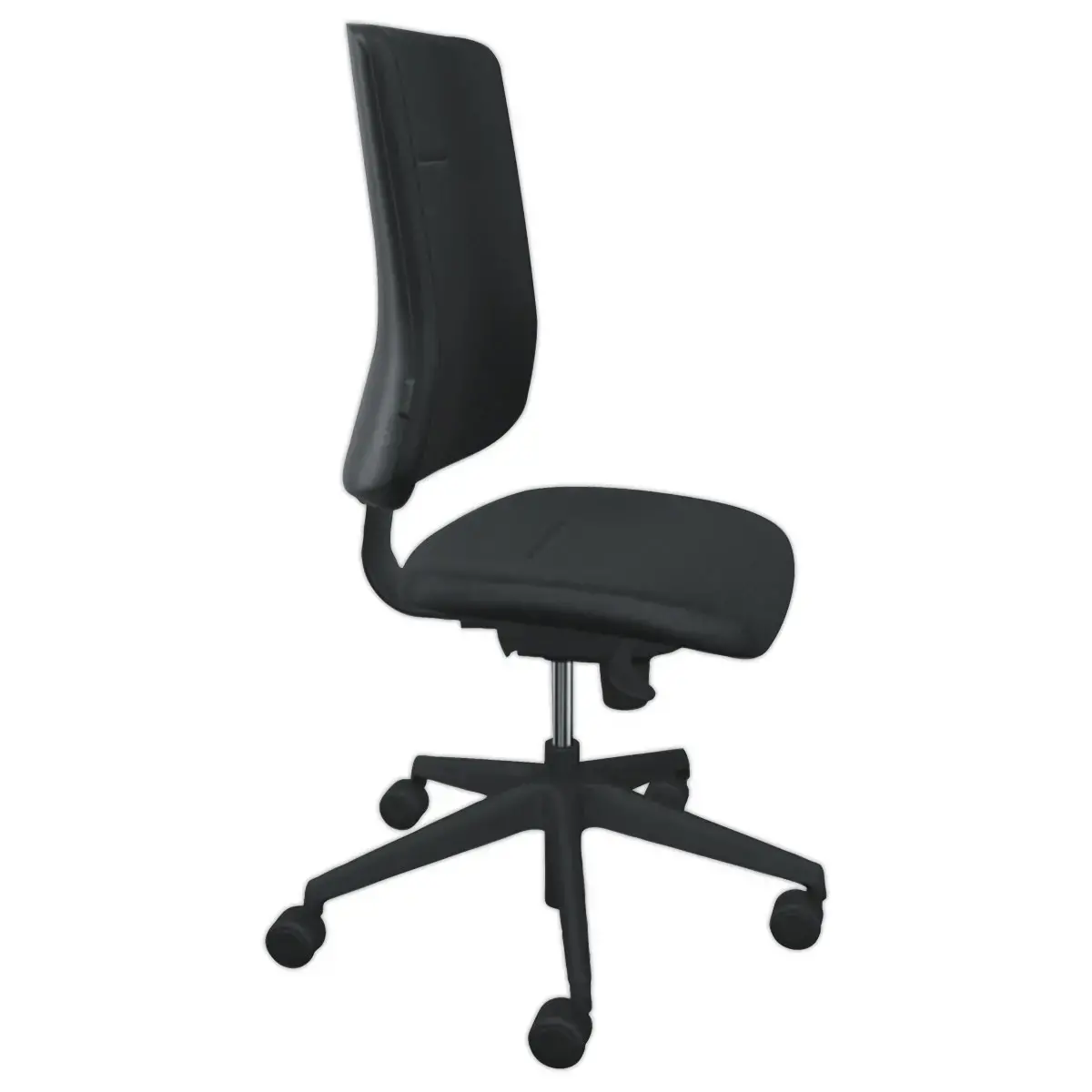 Si&egrave;ge de bureau synchrone ATILA tissu noir avec glissi&egrave;re d'assise mont&eacute; photo du produit