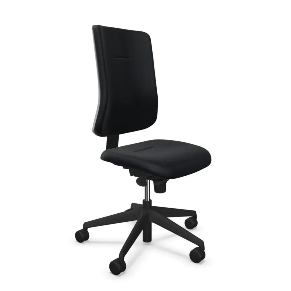 Si&egrave;ge de bureau synchrone ATILA tissu noir avec glissi&egrave;re d'assise photo du produit