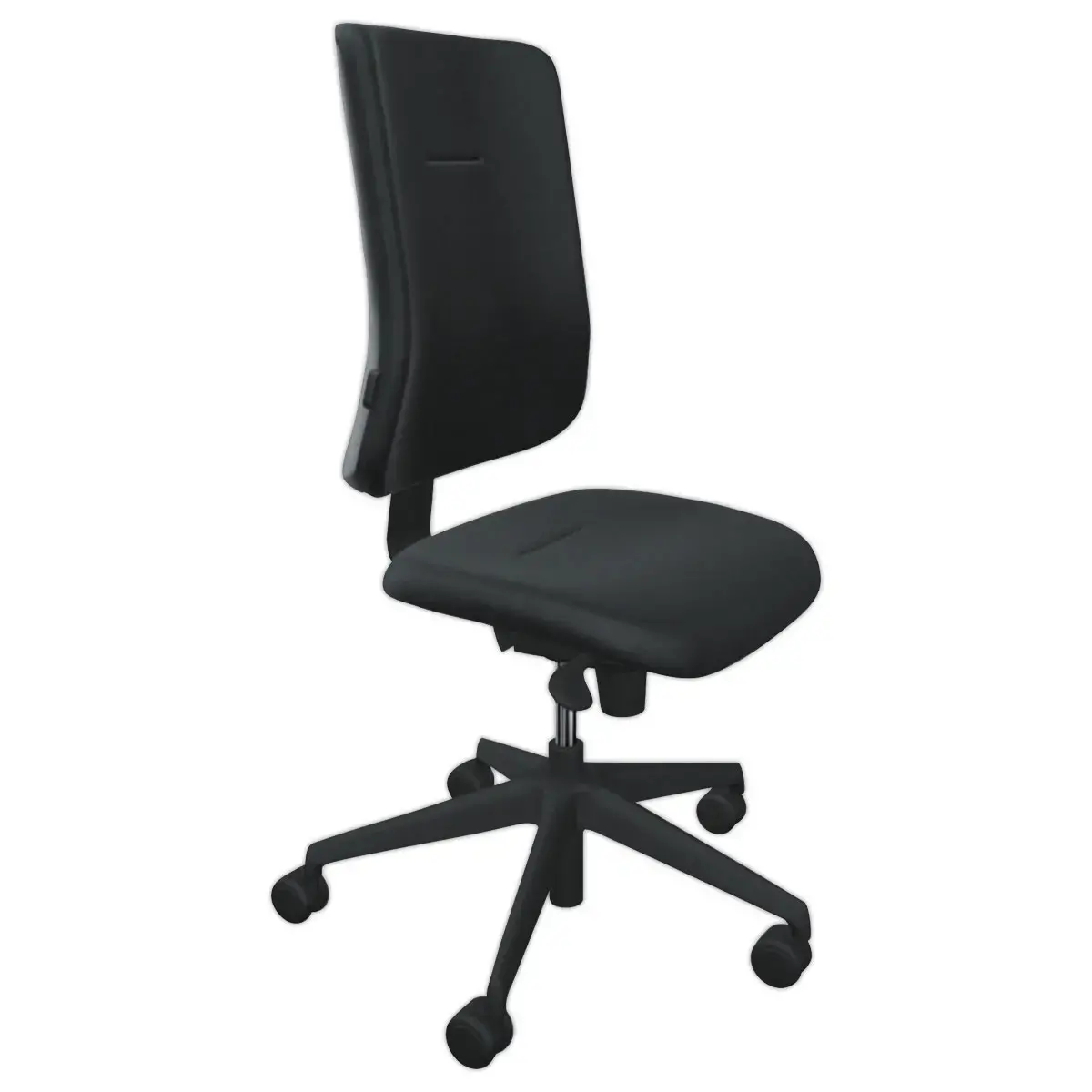 Si&egrave;ge de bureau synchrone ATILA tissu noir avec glissi&egrave;re d'assise photo du produit