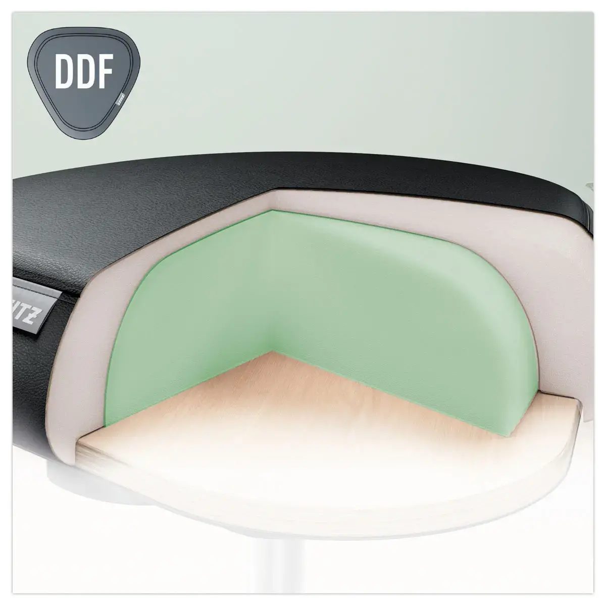 Tabouret ergonomique avec roulettes - Leitz photo du produit