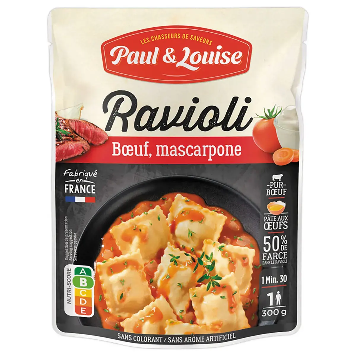 Plat cuisiné Raviolis Bœuf mascarpone - 300g - PAUL & LOUISE photo du produit
