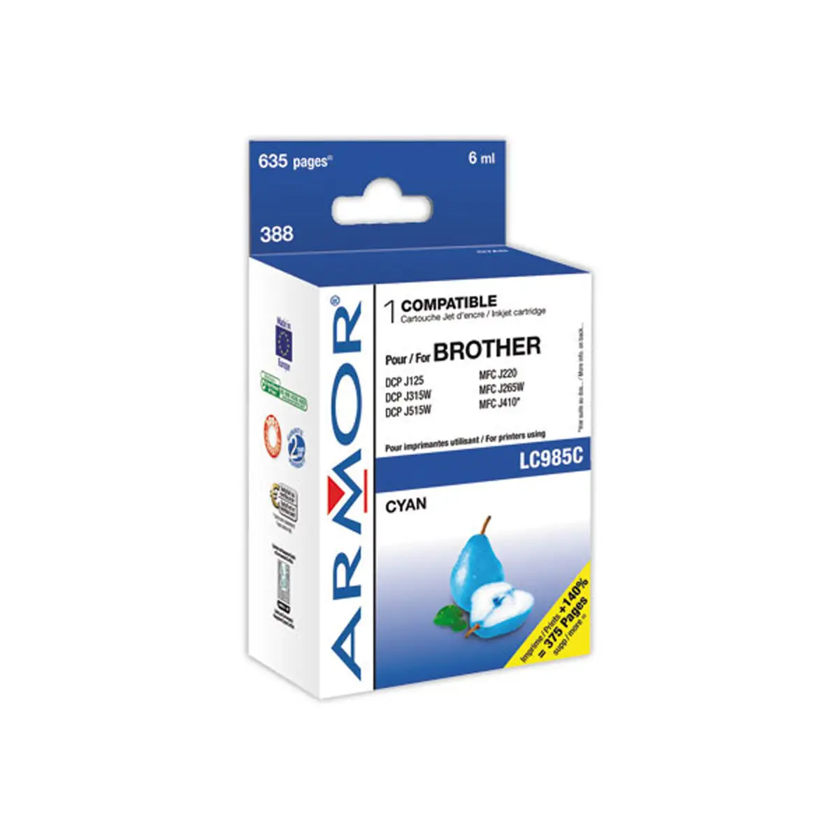 Cartouche &eacute;q. Brother LC985 - Cyan - OWA photo du produit