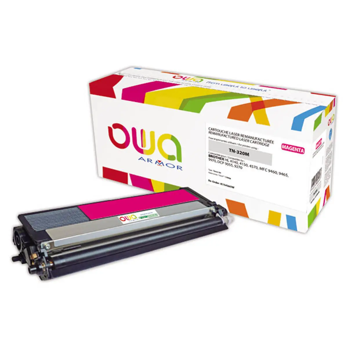 Toner éq. BROTHER TN-320M - Magenta - OWA photo du produit