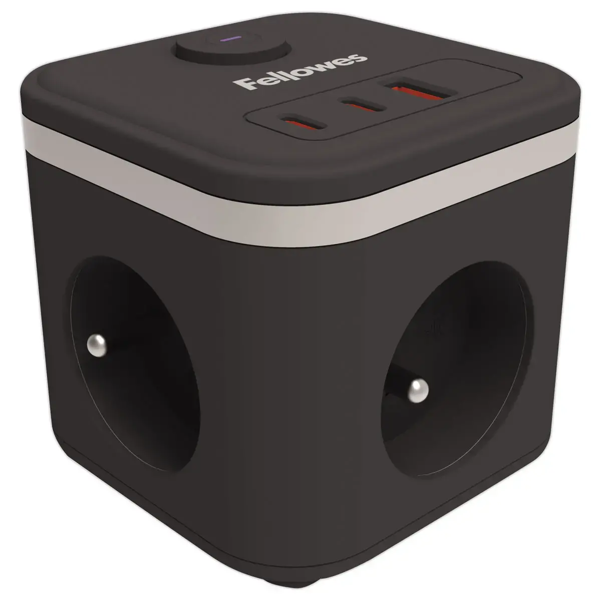 Multiprise Power Cube - Noir - Fellowes photo du produit