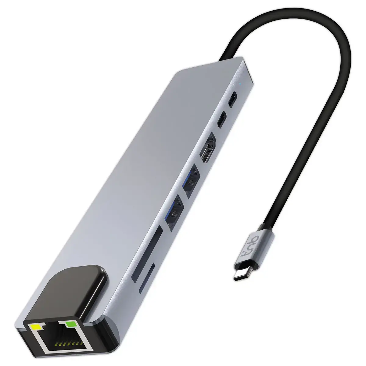HUB USB-C 8 Ports en 1 HDMI 4K - T'NB photo du produit