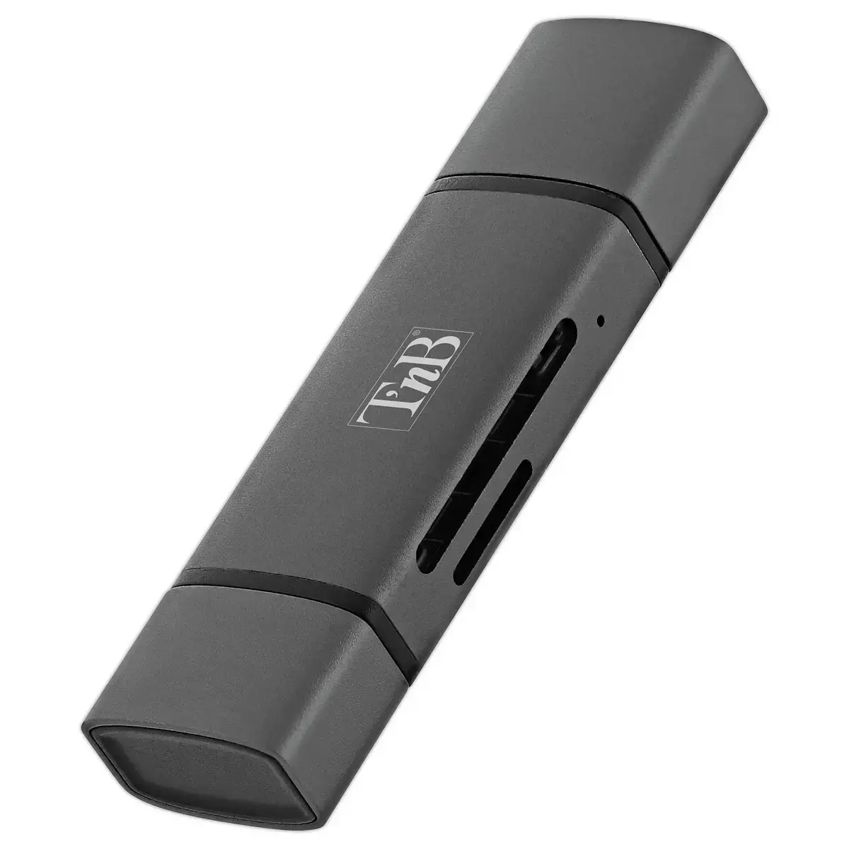 Lecteur Cartes 3 ports USB 3.0 - Aluminium - T'NB photo du produit