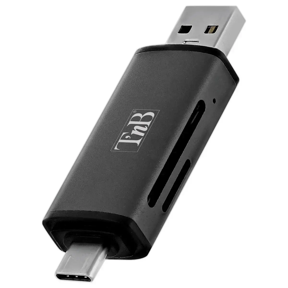 Lecteur Cartes 3 ports USB 3.0 - Aluminium - T'NB photo du produit
