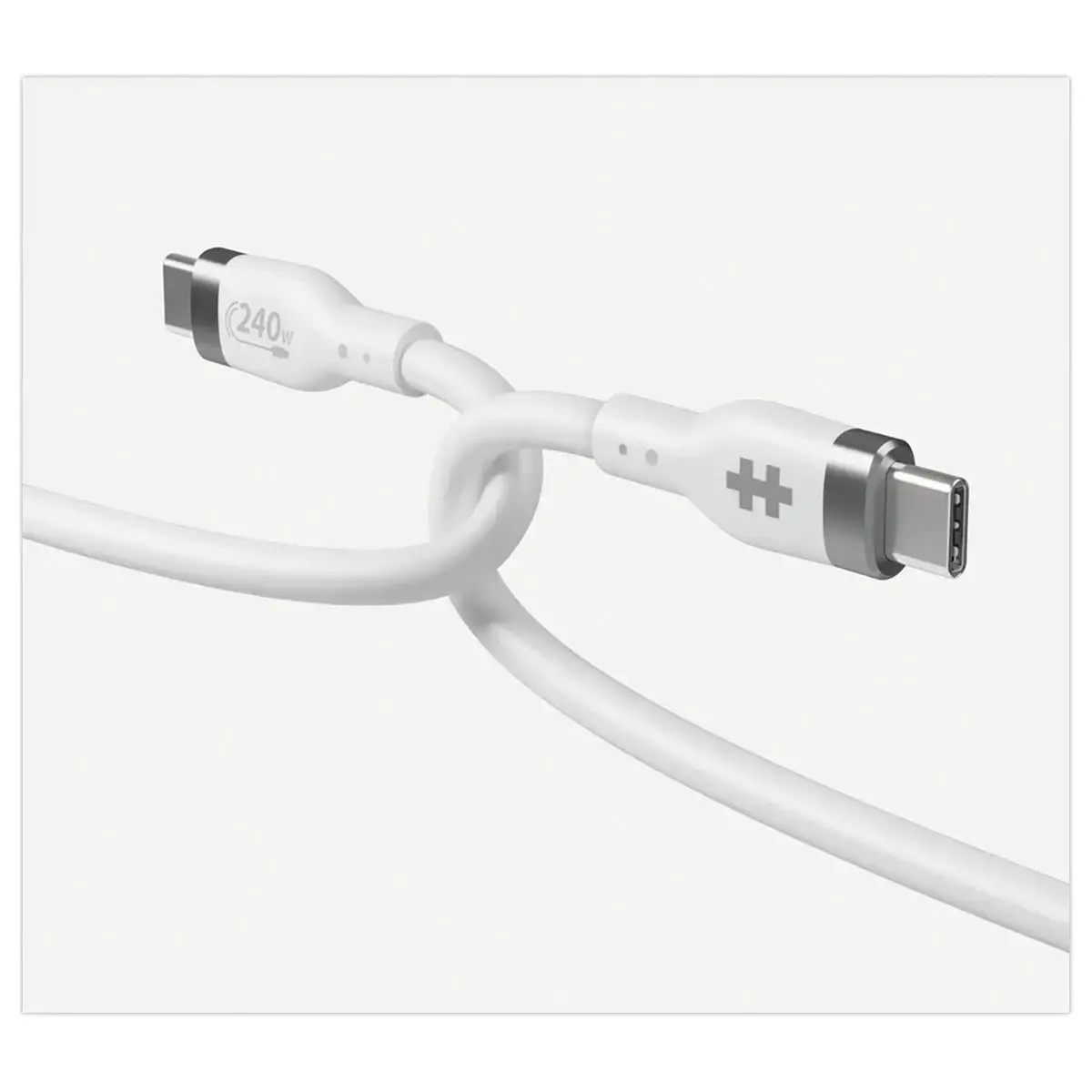 C&acirc;ble USB-C 240W 1M - Blanc - Hypertec photo du produit
