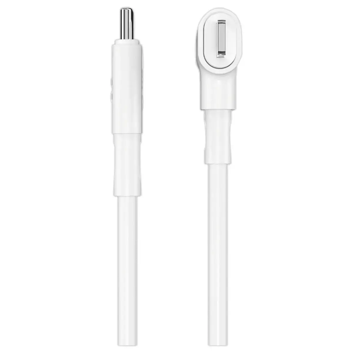 C&acirc;ble hybride USB-C et Lightning en silicone 1.5M - Blanc photo du produit