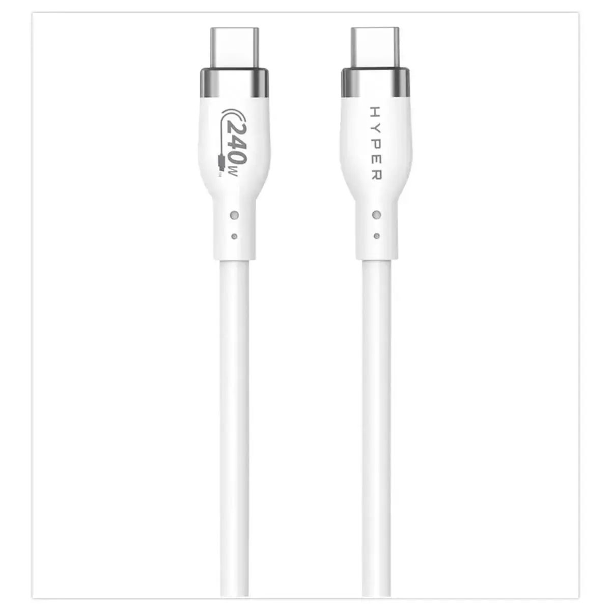 C&acirc;ble Charge Rapide USB-C 240W 2m - Blanc - Hypertec photo du produit
