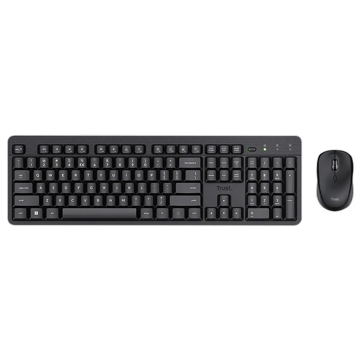 Pack Clavier + Souris Sans Fil Résistant - Noir - Trust photo du produit