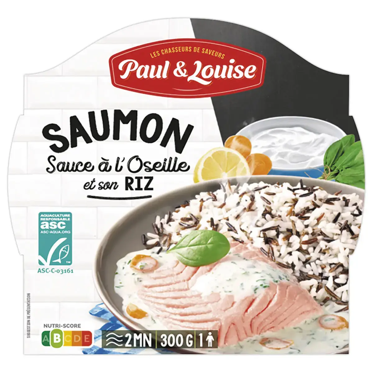 Plat cuisin&eacute; Saumon &agrave; l'oseille - 300 g - PAUL & LOUISE photo du produit