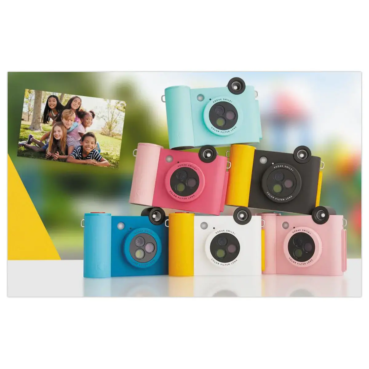 Appareil Photo Instantan&eacute; Kodaksmile+ Blanc avec Stabilisateur - Kodak photo du produit
