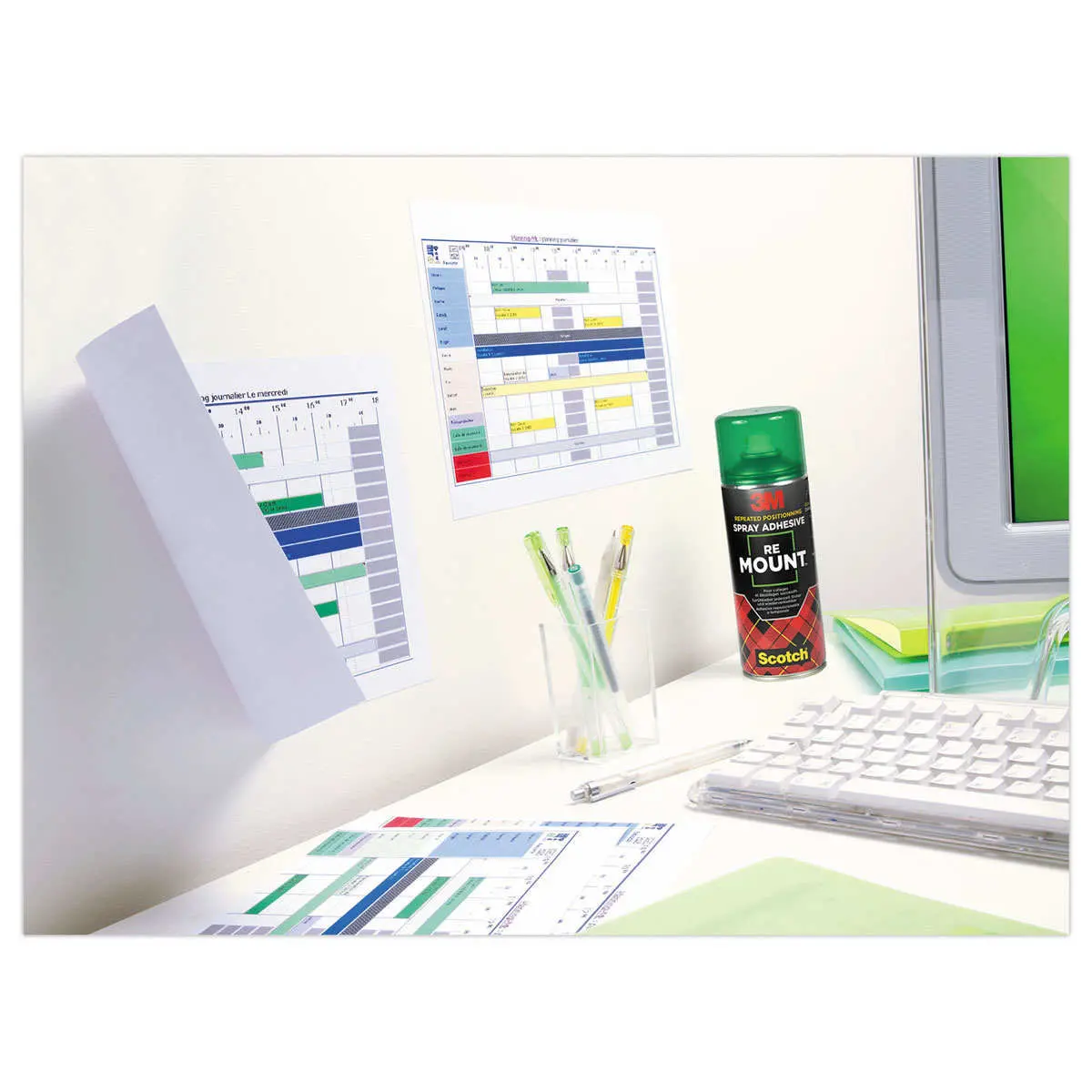 Aérosol de colle repositionnable Re Mount - 3M - 400 ml photo du produit