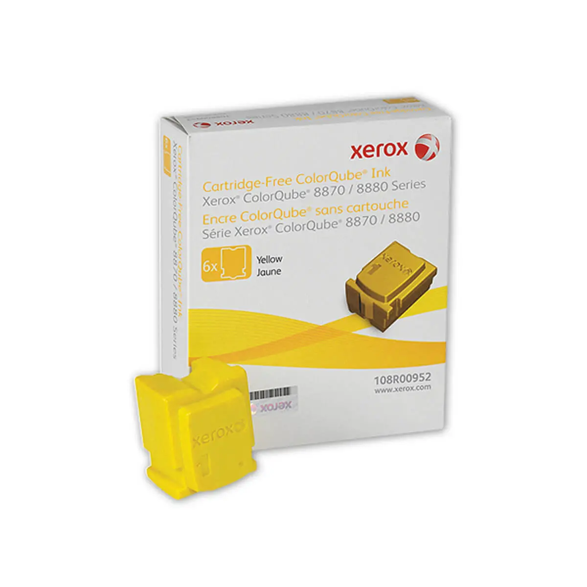Lot de 6 blocs de cire XEROX 108R00956jaune photo du produit