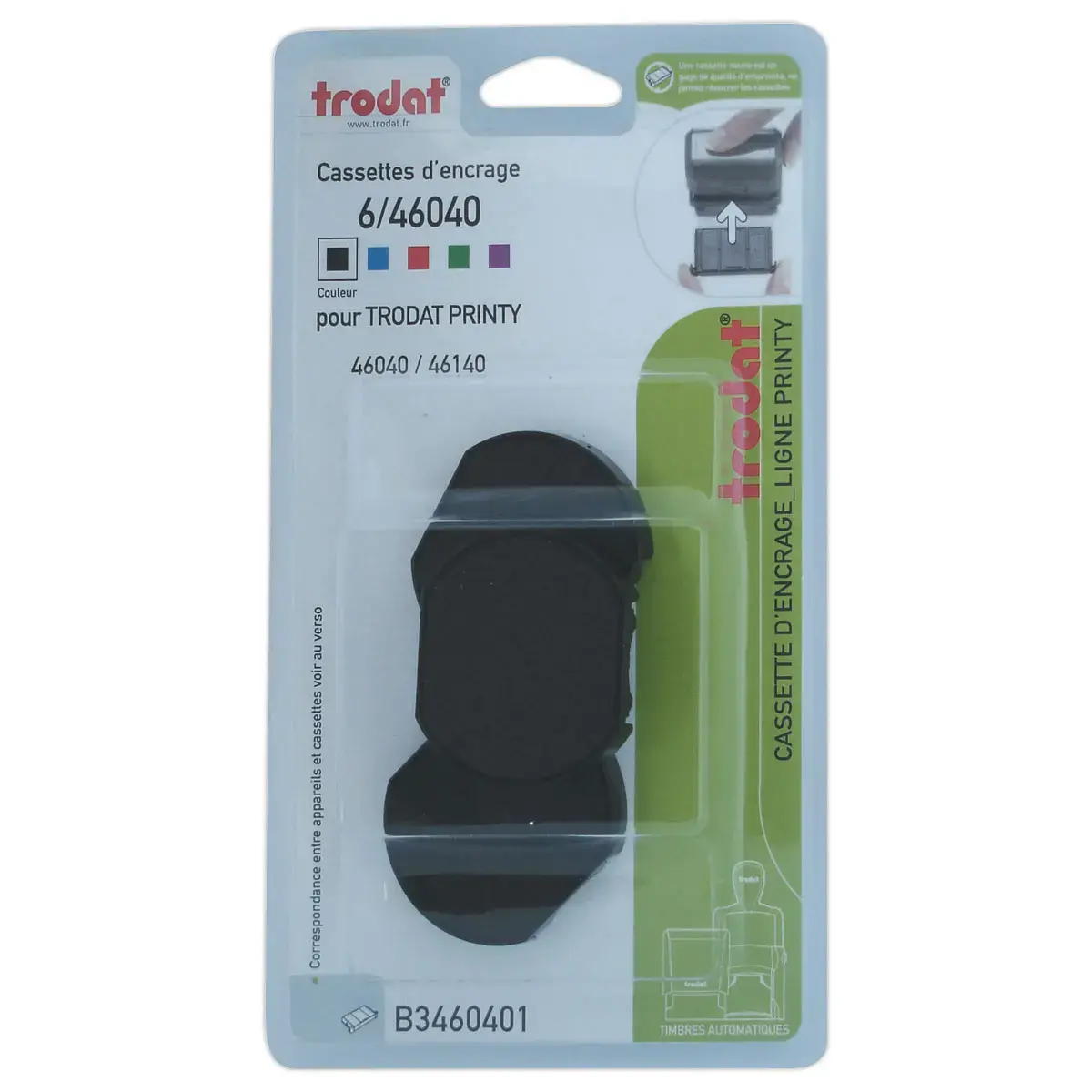 3 Encriers Trodat 46040a noir photo du produit