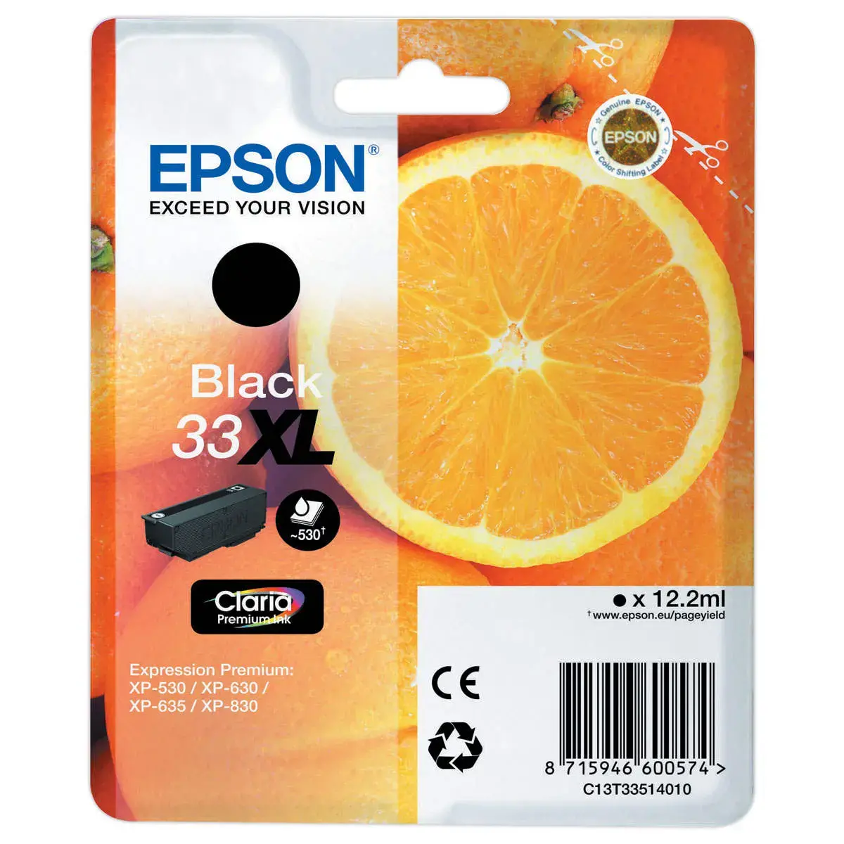 Cartouche C13T33514010 - Noir - Epson photo du produit