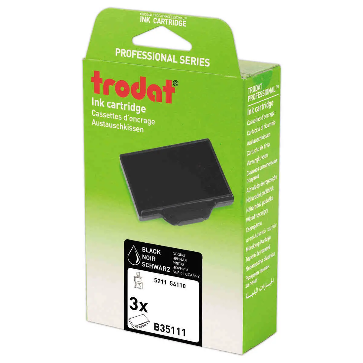 3 Encriers Trodat 5211 noir photo du produit