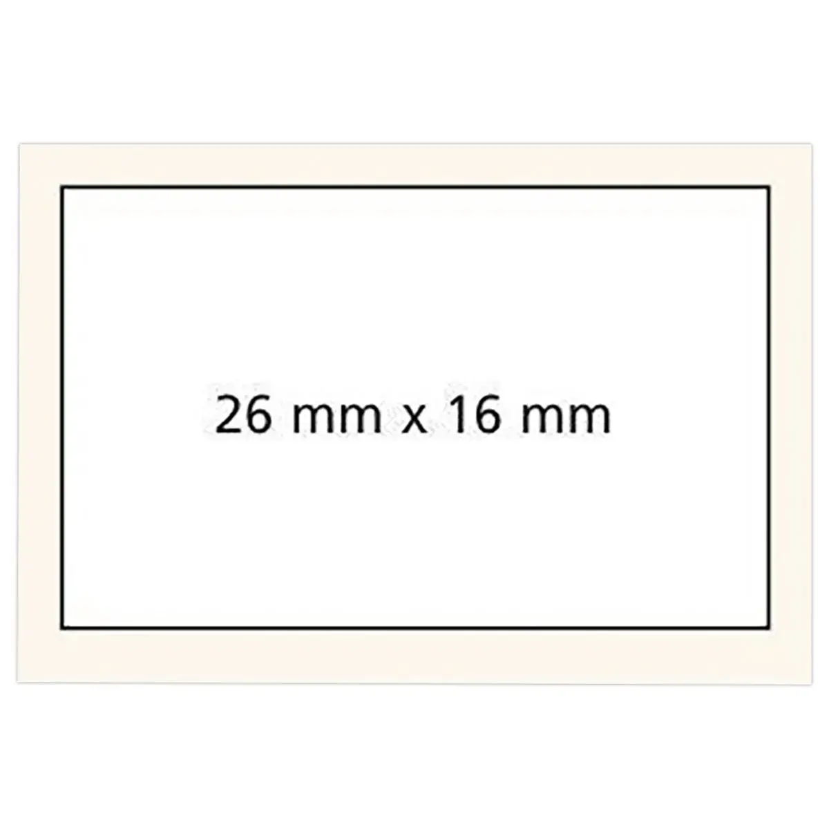 6 Etiquettes Jaunes 26x16mm - 6 rouleaux - APLI photo du produit