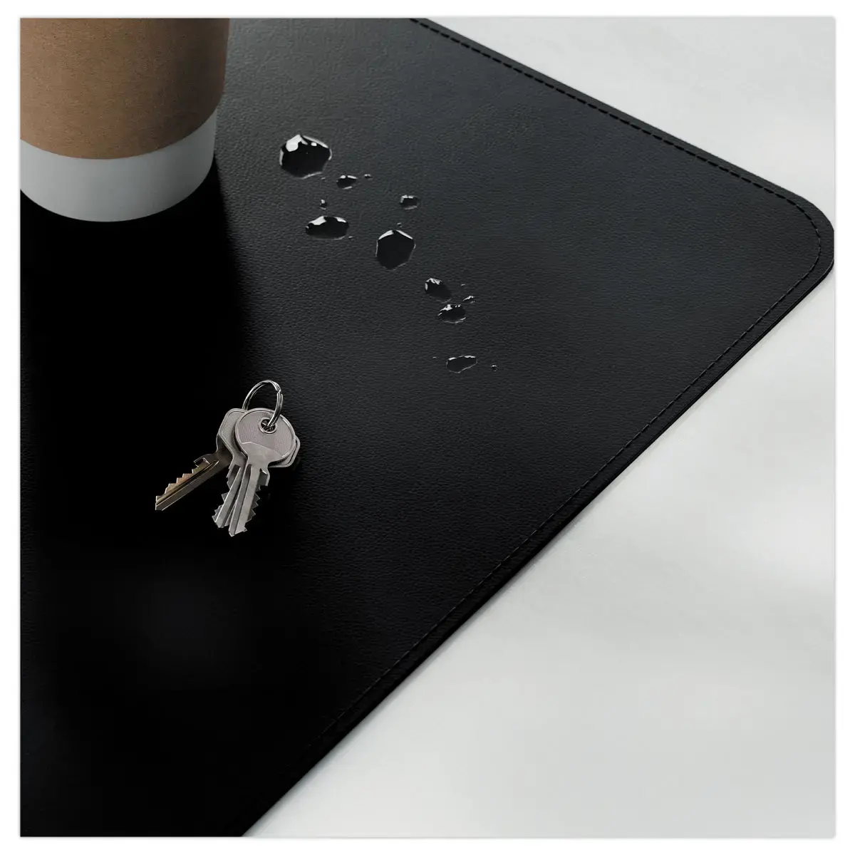 Tapis de Bureau 80x40cm - Multifonctions & Antidérapant - Noir - Leitz photo du produit
