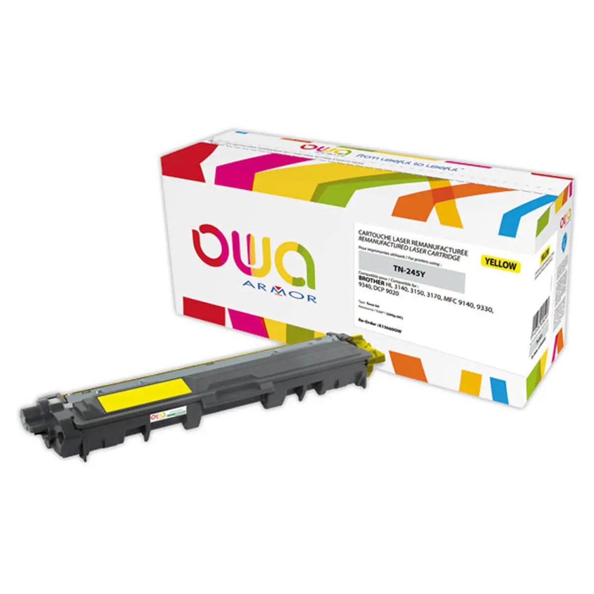 Toner &eacute;q. BROTHER TN-245Y, BROTHER TN-246Y - Haute capacit&eacute; - Jaune - OWA photo du produit