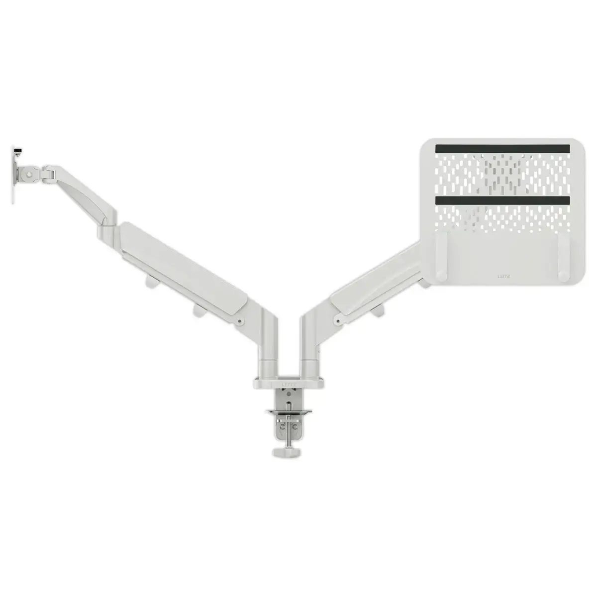 Double Bras Ecran Pivotant & Inclinable avec support PC - Leitz photo du produit