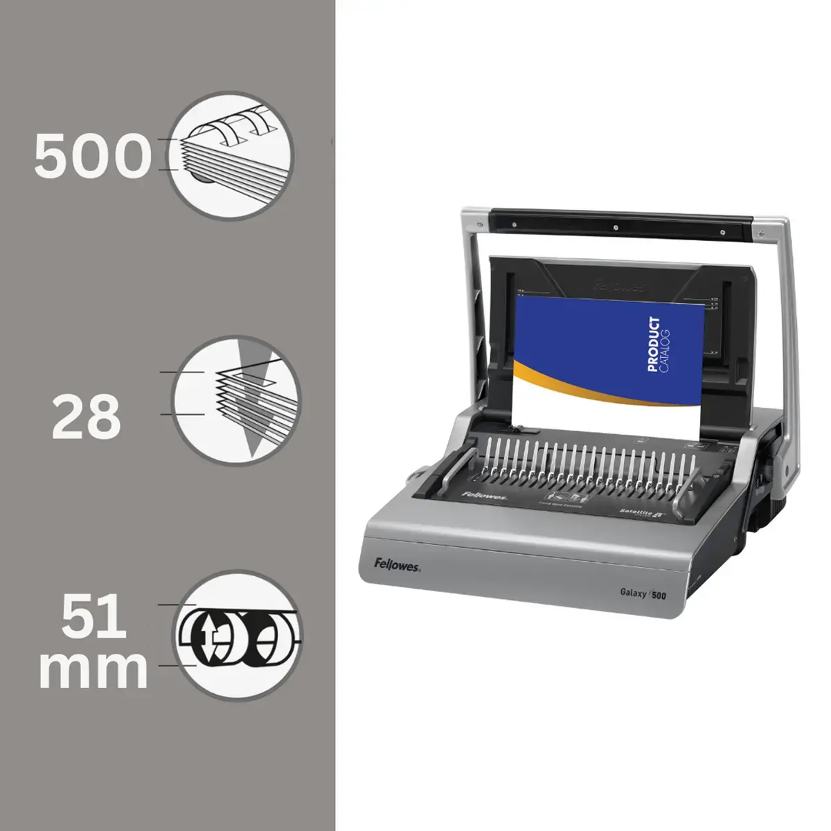 Perforelieur Galaxy 500 manuel Fellowes photo du produit