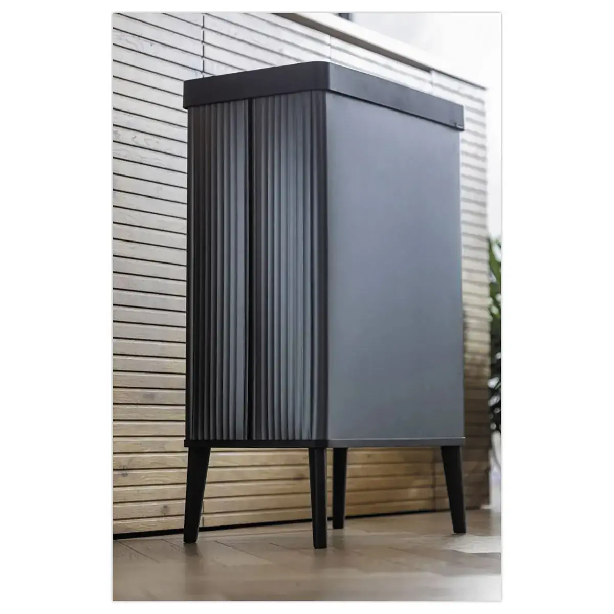 Poubelle verto couvercle push 54l photo du produit