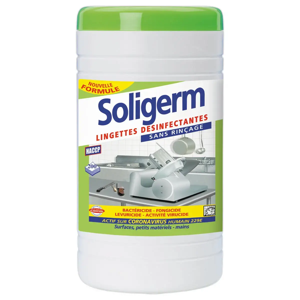 Lingettes Désinfectantes Hygiène Rapide - Cuisine & Petit Matériel - Solipro photo du produit