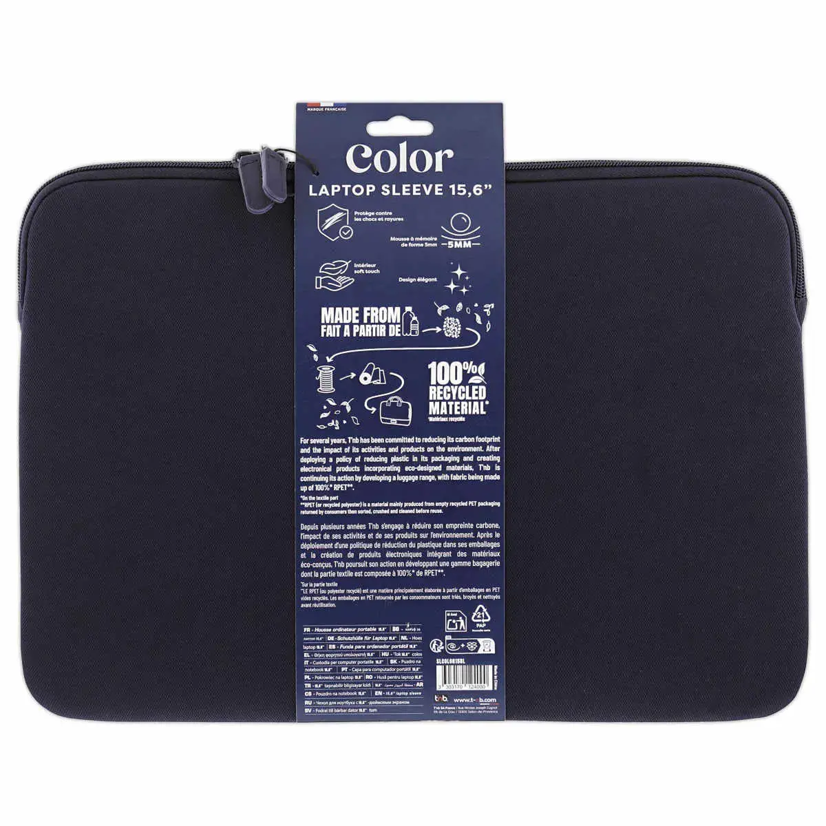 Housse PC - 15.6" - Bleu - T'NB photo du produit