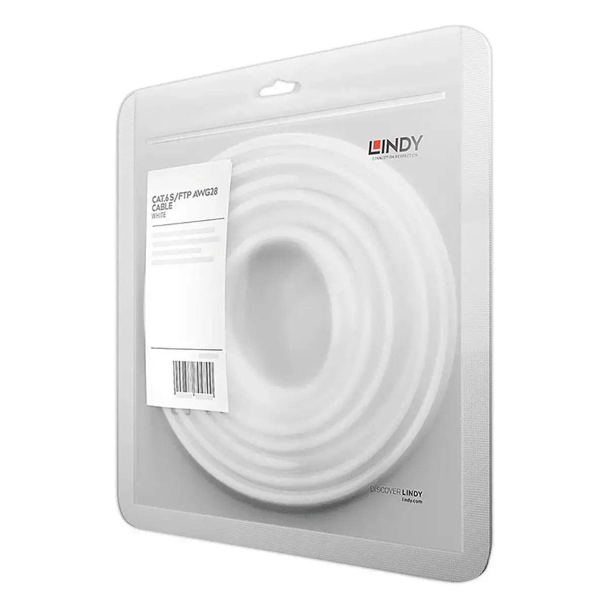 C&acirc;ble r&eacute;seau Cat.6 S/FTP - 1m - Blanc - Lindy photo du produit