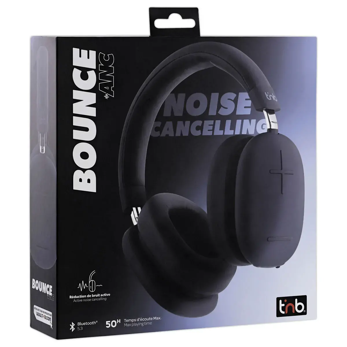 Casque Bluetooth Bounce - R&eacute;duction Active - Bleu - T'NB photo du produit