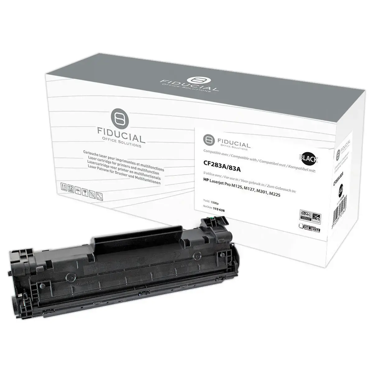 Toner remanufacturé éq. HP CF283A Std - Noir photo du produit