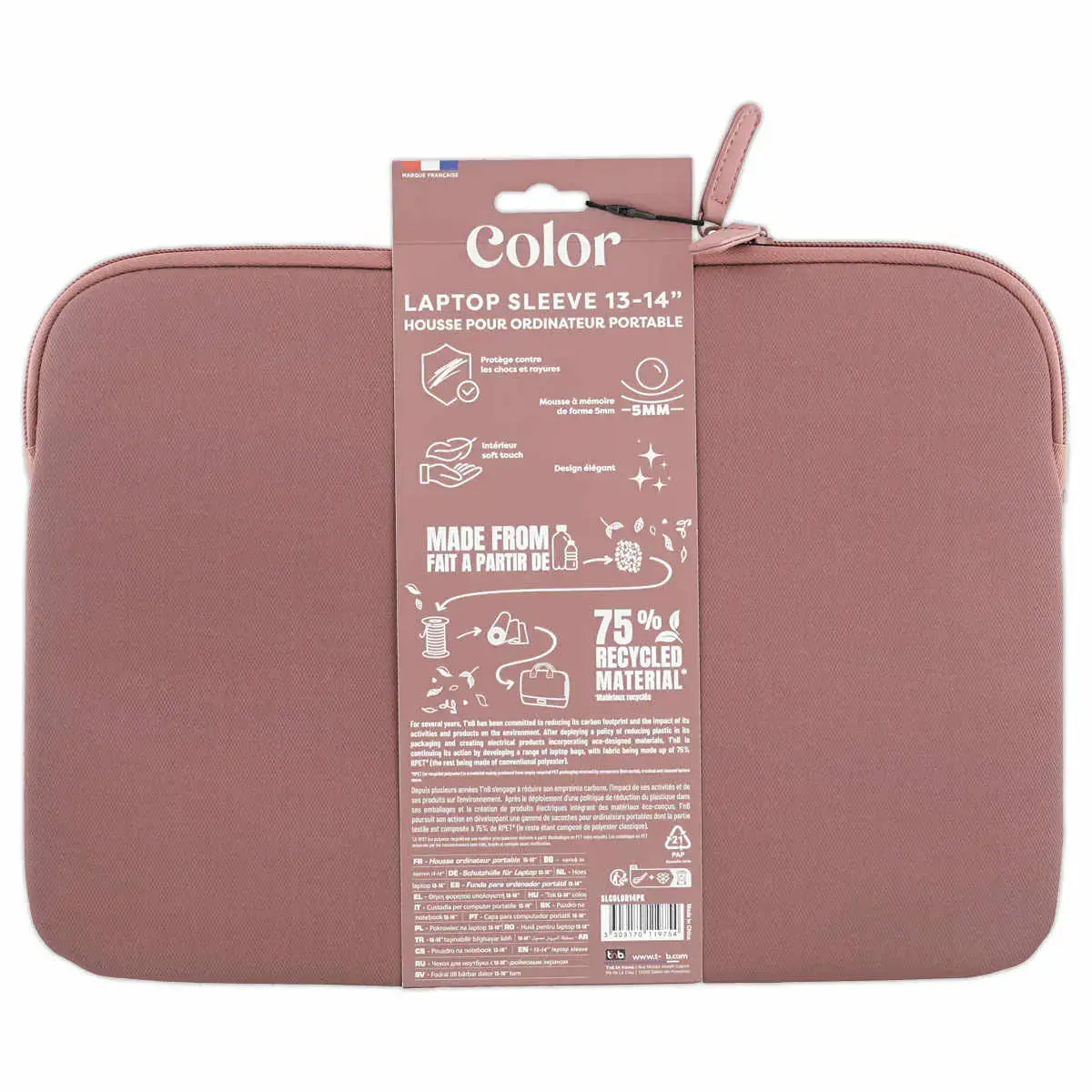 Housse PC - 13-14" - Rose - T'NB photo du produit