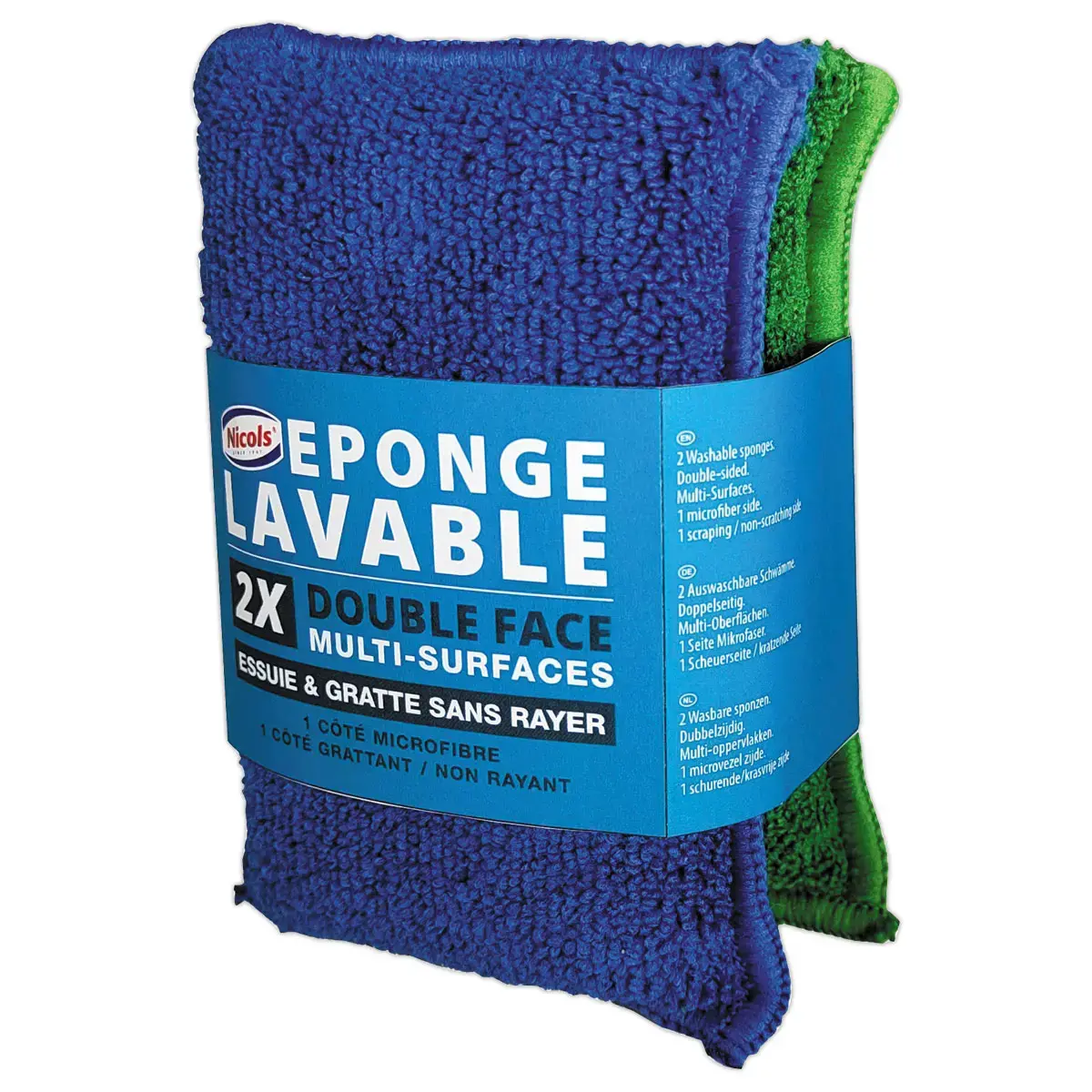3 Eponges lavables double face photo du produit