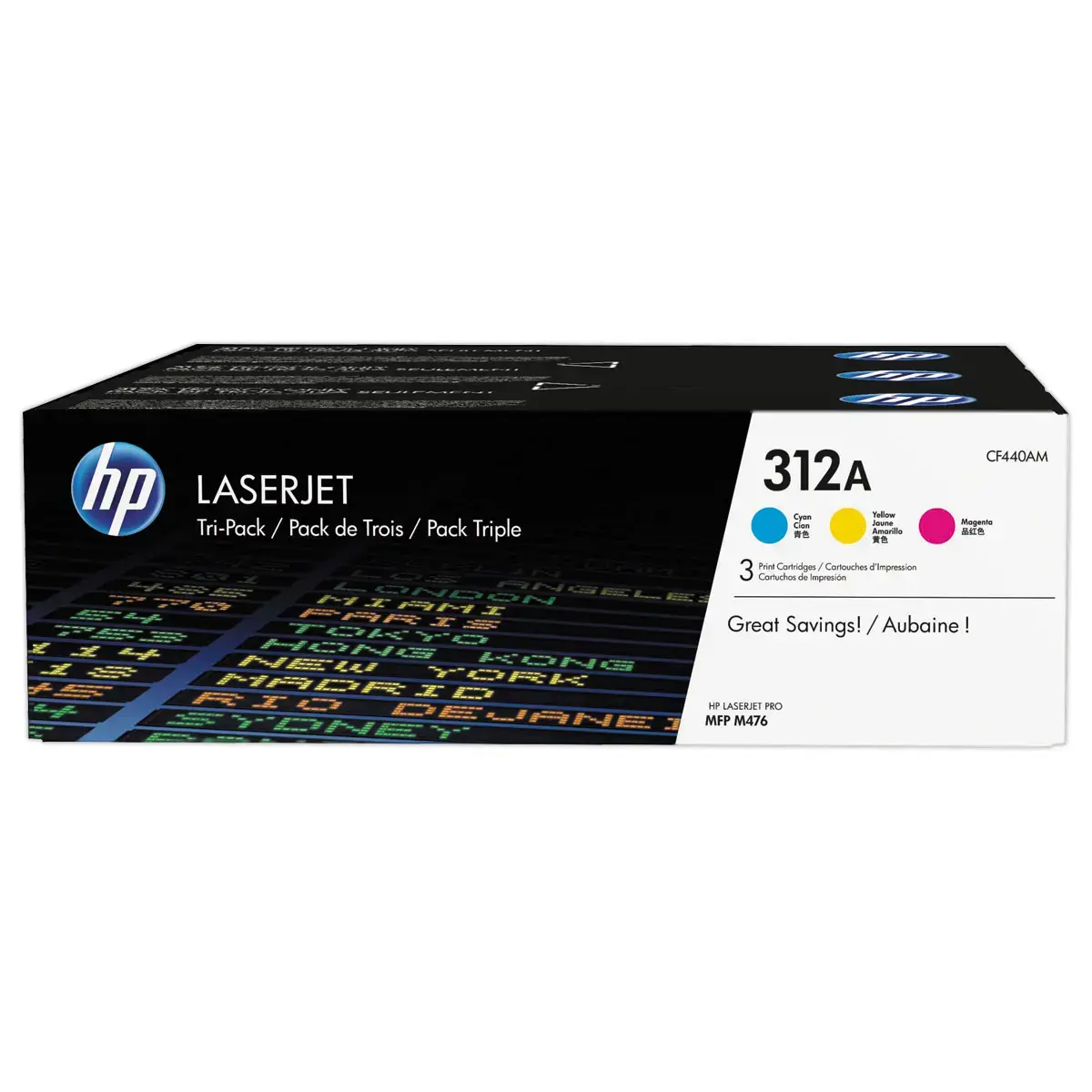 3 Toner HP 312A CF440AM multipack 3 couleurs photo du produit