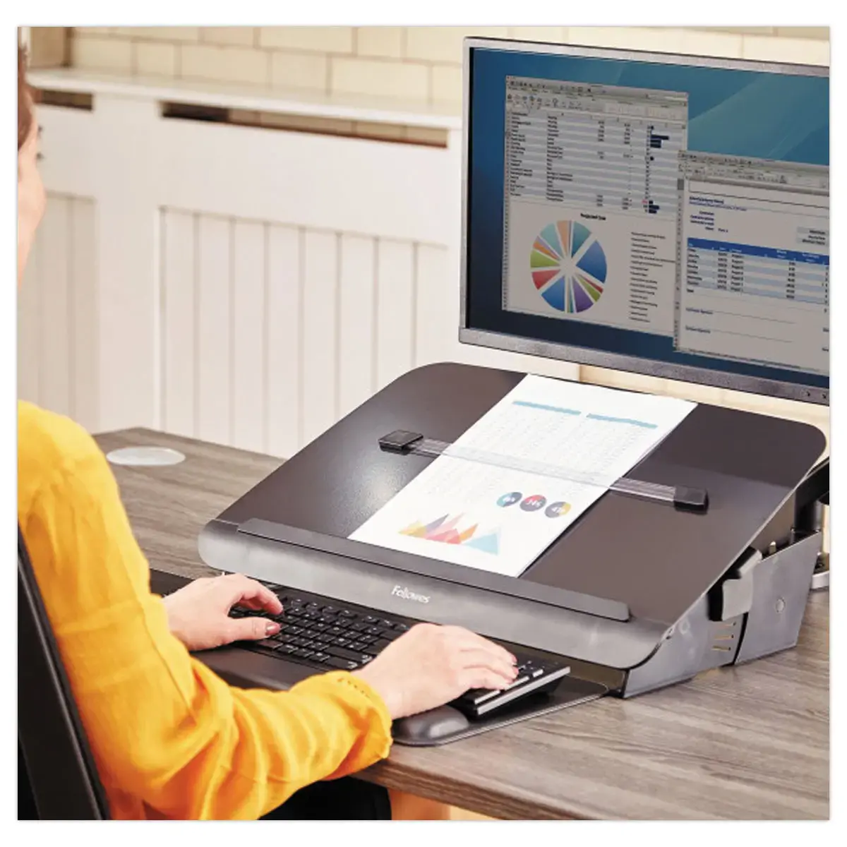 Porte-documents inclin&eacute; Easy Glide - Fellowes photo du produit