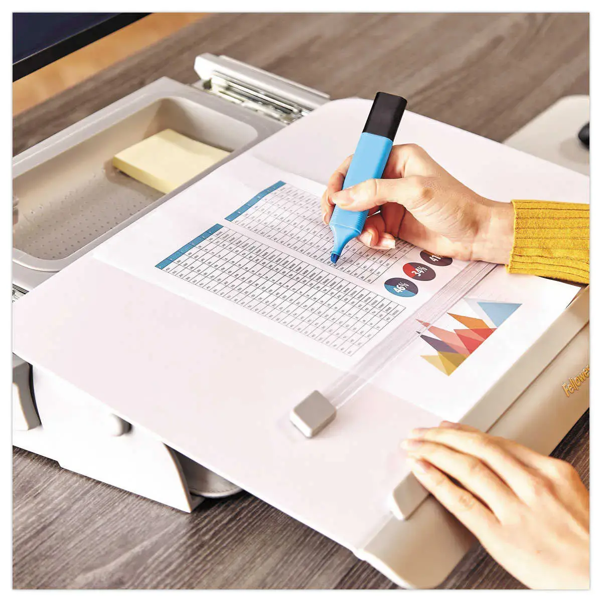 Porte-documents inclin&eacute; Easy Glide - Fellowes photo du produit