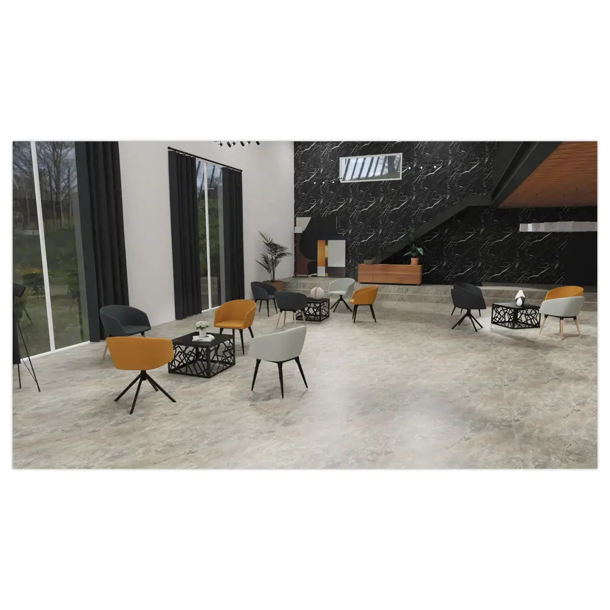 2 Fauteuils ARCO noirs pieds bois mont&eacute; photo du produit