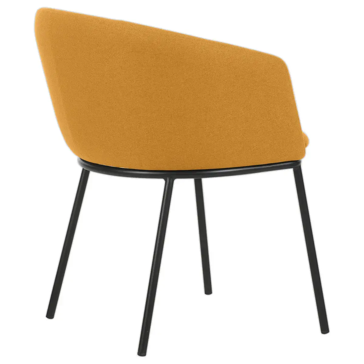 2 Fauteuils Arco Jaune - Pieds en Métal - GENERQIUE photo du produit