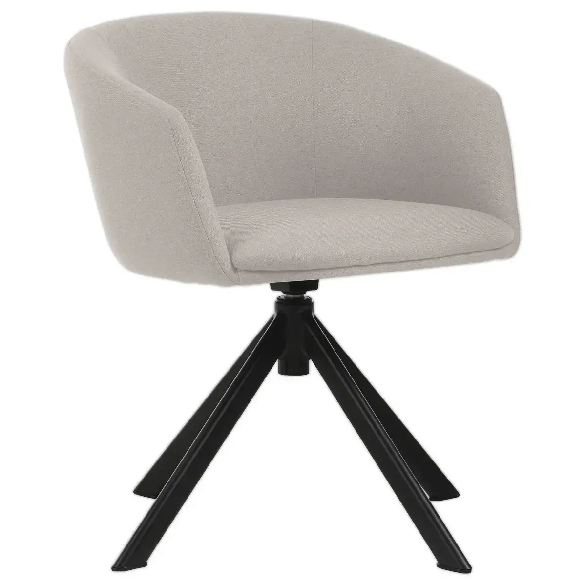 2 Fauteuil Arco Arrondi Beige - Pied Pyramidal - Generique photo du produit