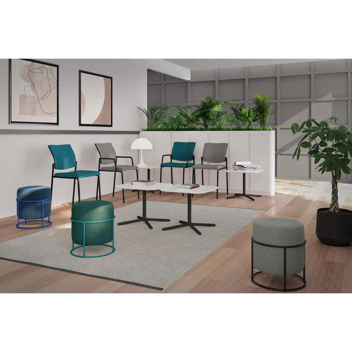 Chaise Synergy taupe mont&eacute;e photo du produit
