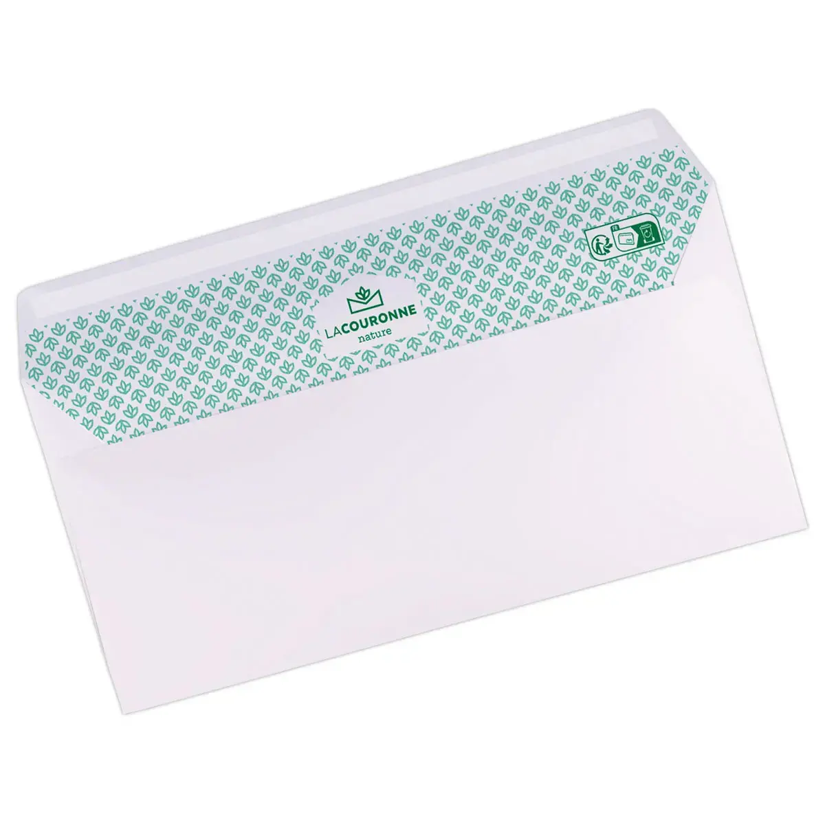 50 Enveloppes extra blanches 110x220 mm 100% recycl&eacute;es photo du produit