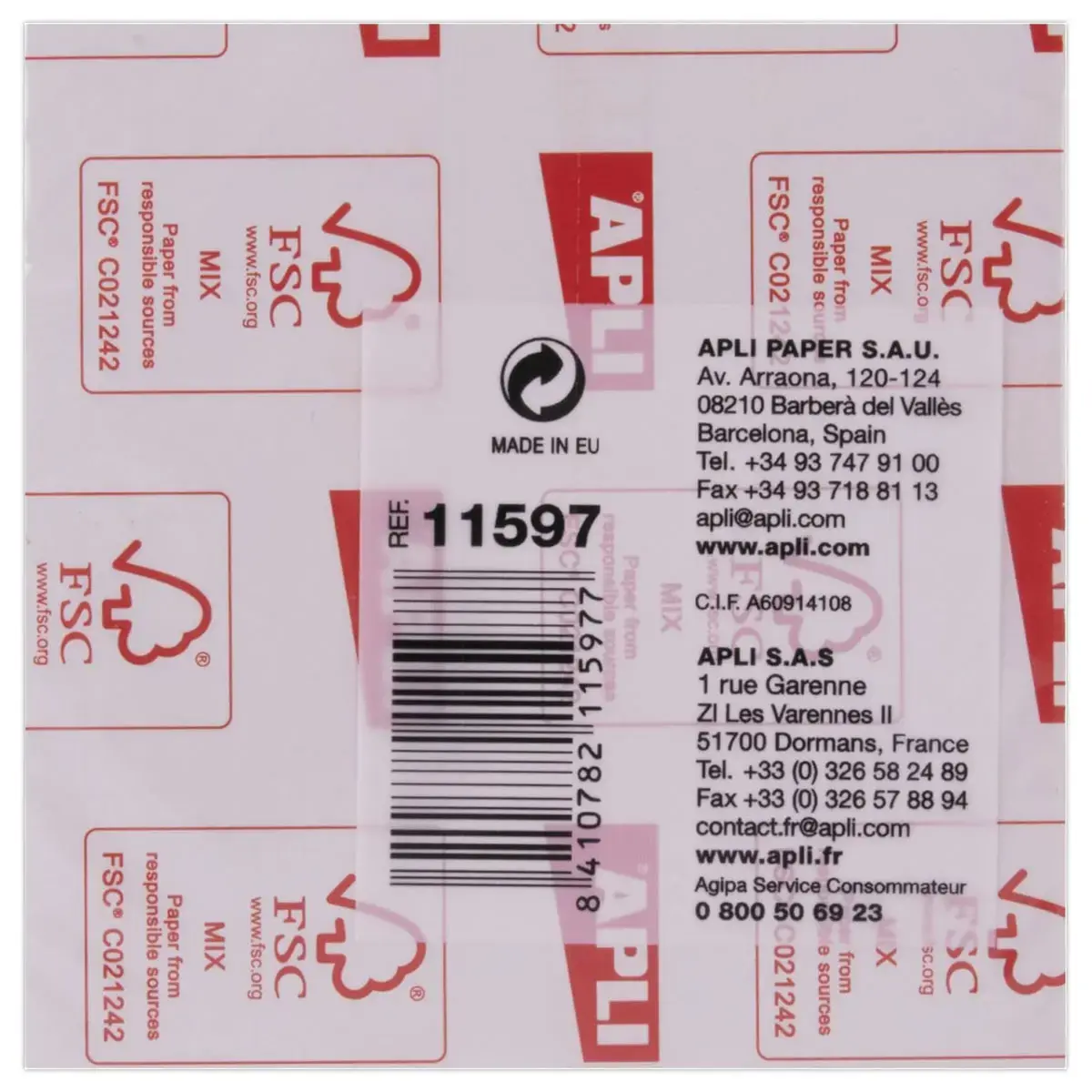 Bloc cube 400 feuilles 75x75 mm Jaune photo du produit